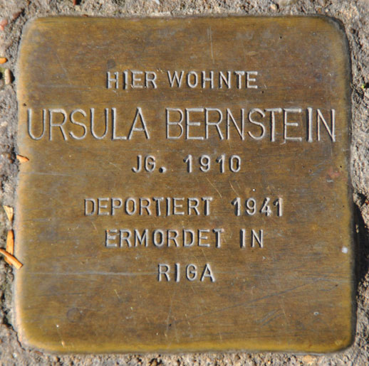 Ursula Bernstein, geb. 1910 / Marienberg 2a