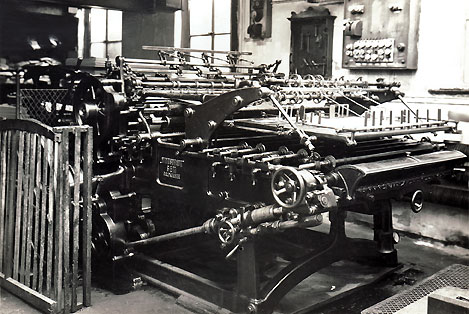 Buchdruckmaschine Fabrikat Windsbraut Foto: Veste-Verlag Roßteutscher