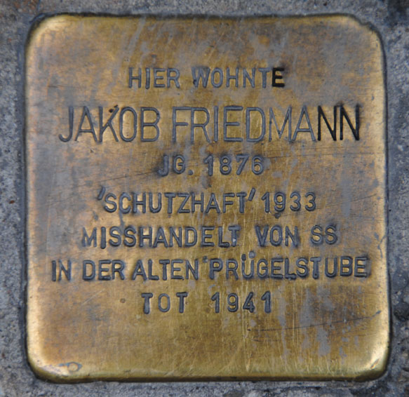 Stolperstein für Jakob Friedmann, Ketschengasse 6