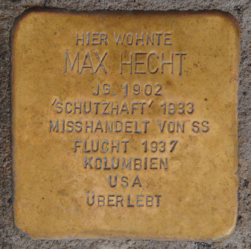 Stolperstein für Max Hecht, Albertsplatz 5a