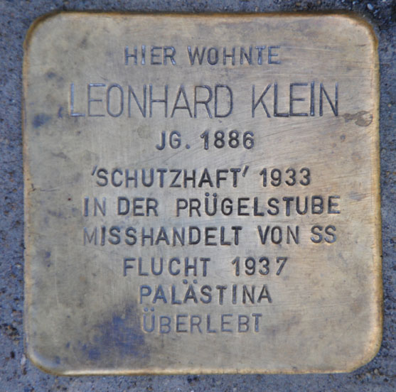 Sophie und Leonhard Klein, Kanonenweg 33