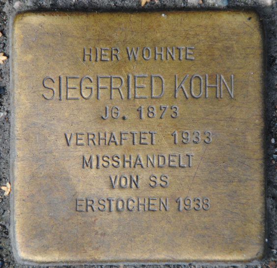 Hermine und Siegfried Kohn, geb. 1878 und 1873 / Mohrenstraße 10