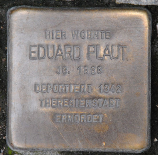 Eduard Plaut, geb. 1868 / Steinweg 15