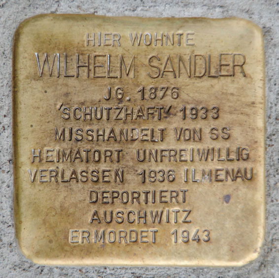 Stolperstein für Wilhelm Sandler, Nordlehne 3