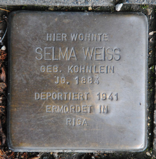 Selma und Julius Weiß, geb. 1884 / Mohrenstraße 1a