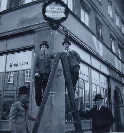 Beerdigung der letzten Coburg Gaslaterne