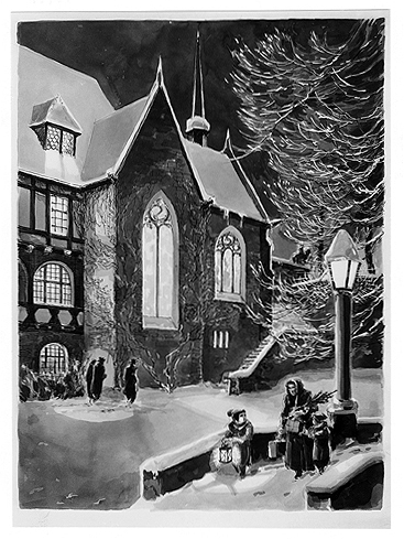 Die Lutherkapelle im Winter