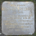 Stolperstein für Abraham Friedmann