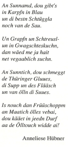 Gedicht Kerwa