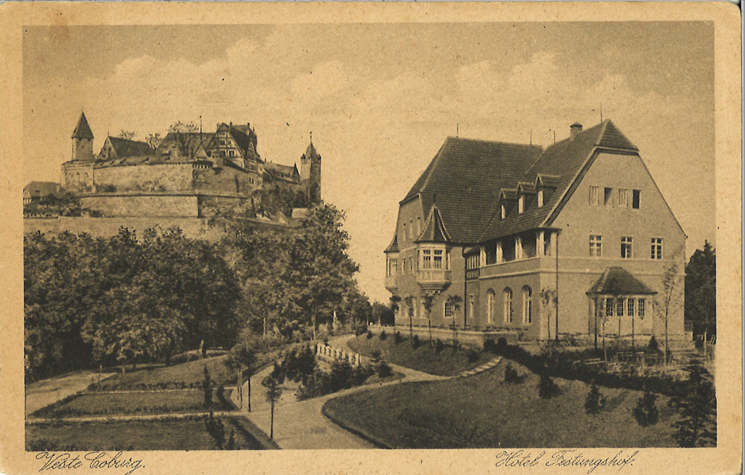 Postkarte Festungshof